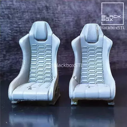 SPORT SEAT BB01 FOR DIECAST AND MODELKITS 1-24th 3D print model 2