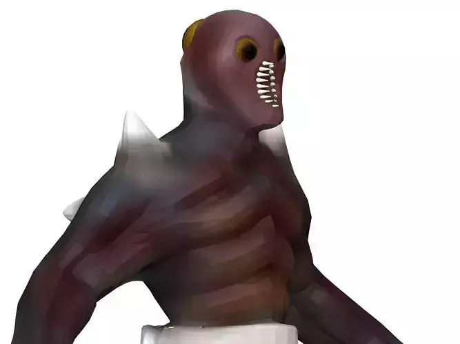 Monster humanoid Low-poly 3D model