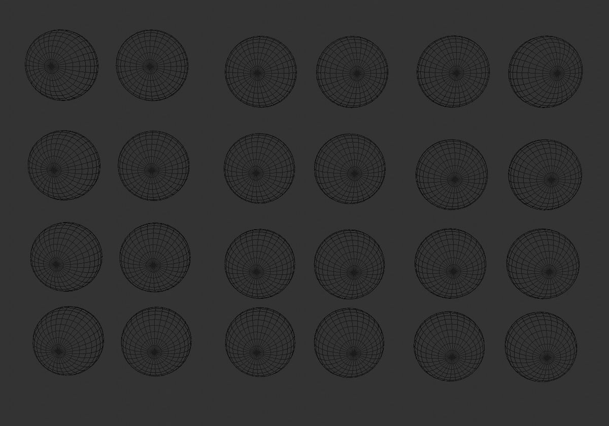 12 eyeballs pair pack Low-poly 3D model_18