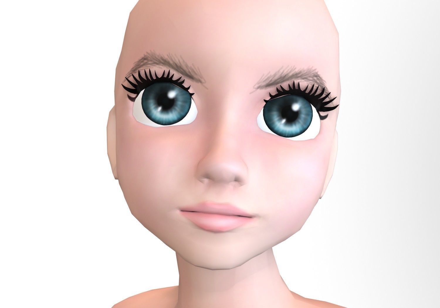 12 eyeballs pair pack Low-poly 3D model_17