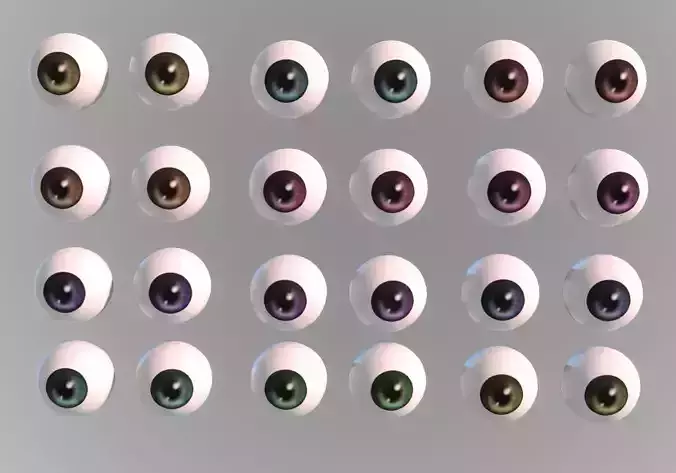 12 eyeballs pair pack