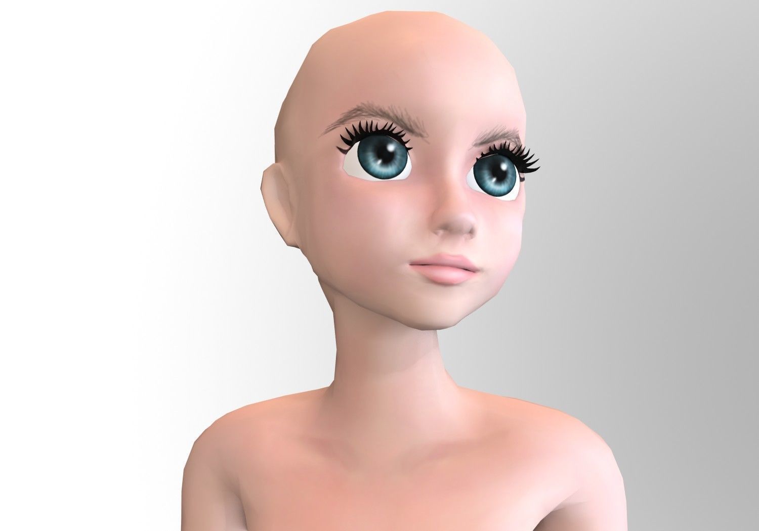 12 eyeballs pair pack Low-poly 3D model_16