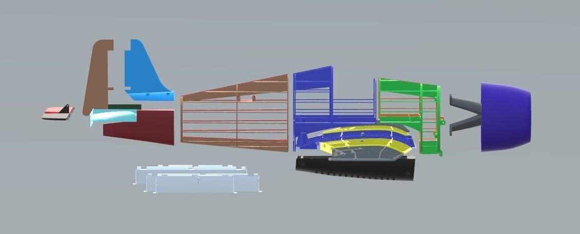 HellCat V3 RC Ready Aircraft 1000MM 3D print model_9