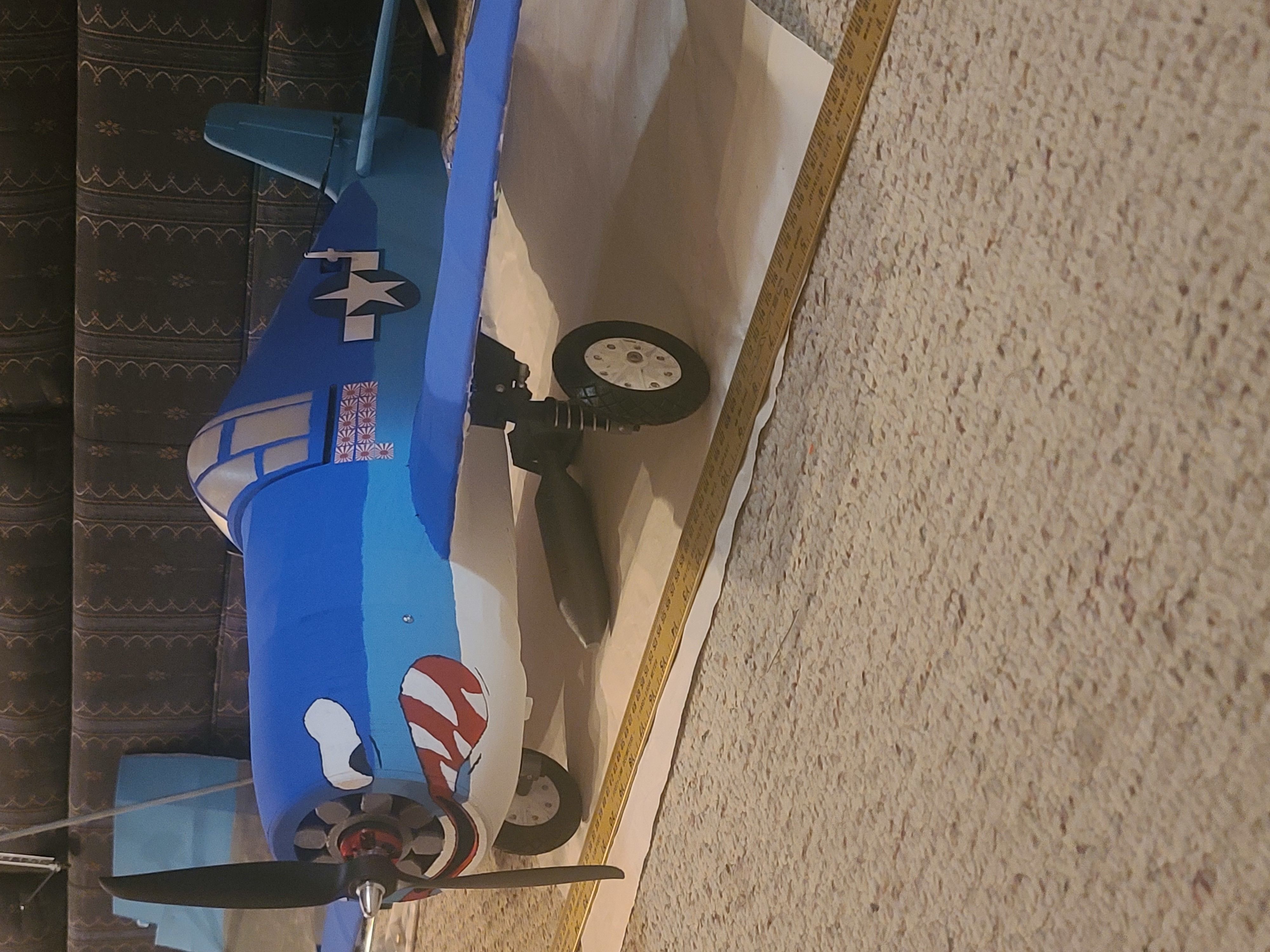 HellCat V3 RC Ready Aircraft 1000MM 3D print model_3