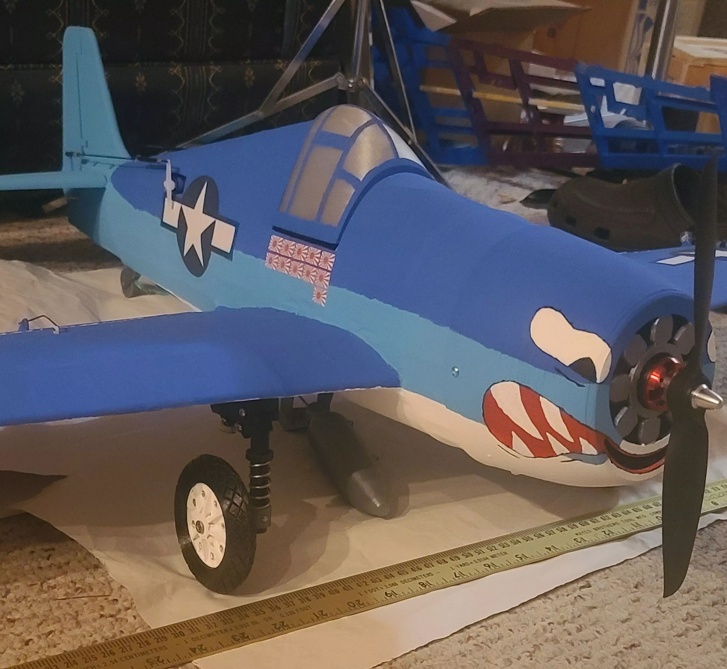 HellCat V3 RC Ready Aircraft 1000MM 3D print model_0