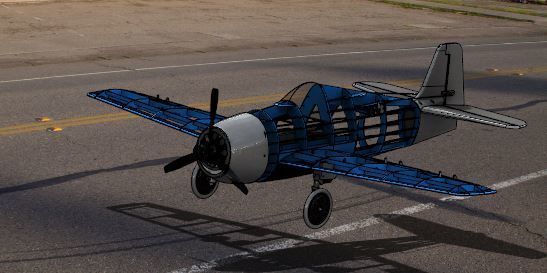 HellCat V3 RC Ready Aircraft 1000MM 3D print model_19