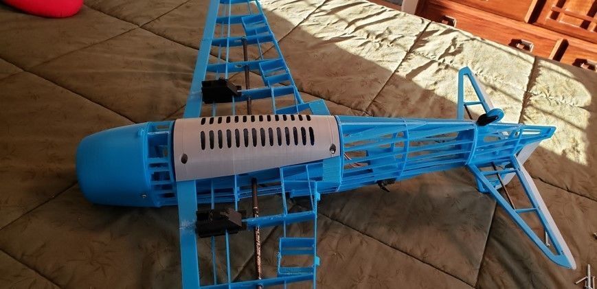 HellCat V3 RC Ready Aircraft 1000MM 3D print model_14