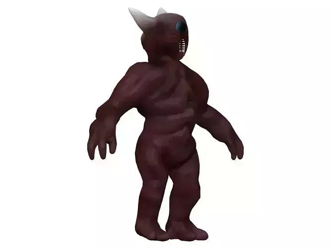Monster demon Low-poly 3D model
