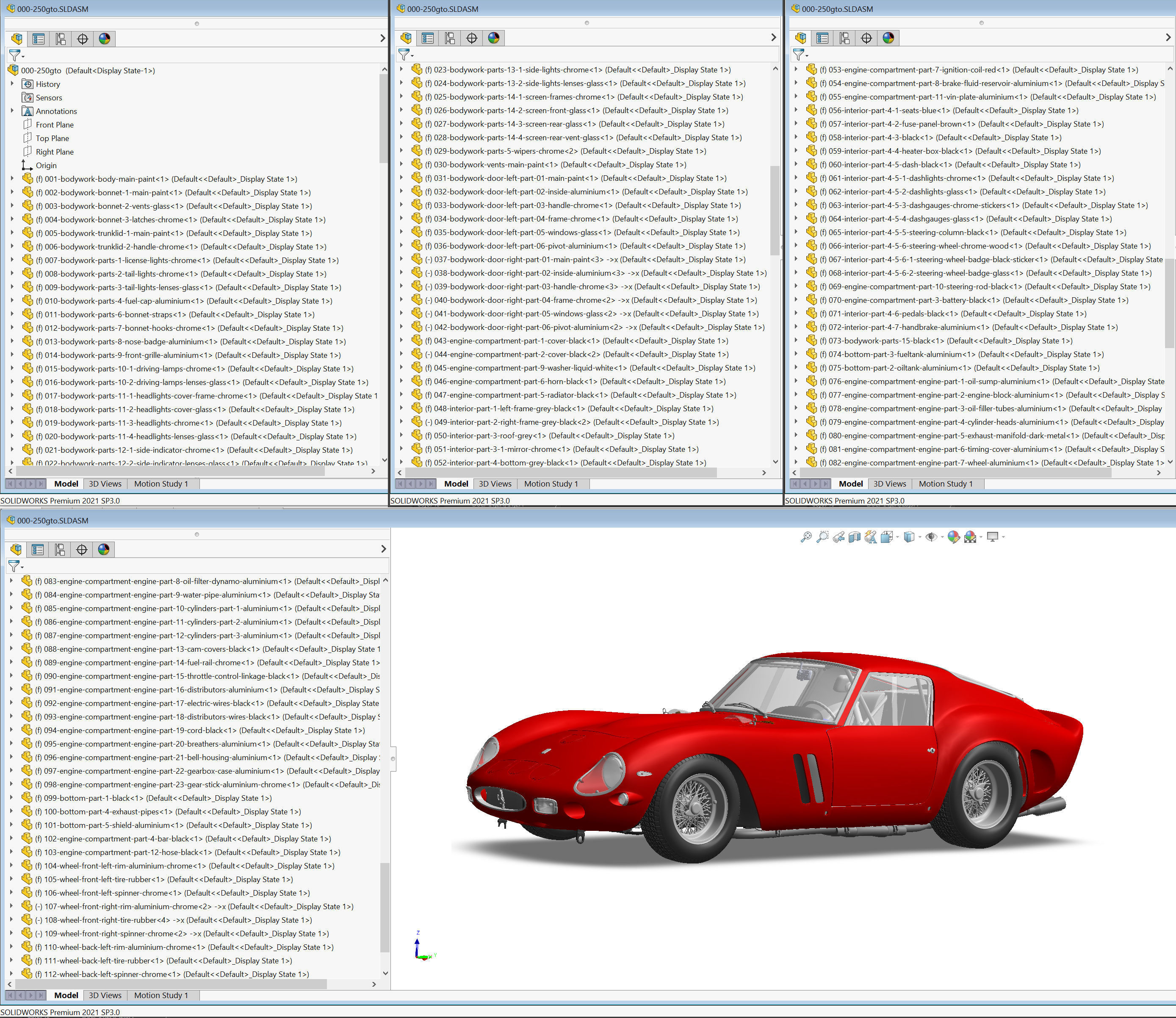 Ferrari 250 GTO - Car Kit - Base Kit 3D print model_35