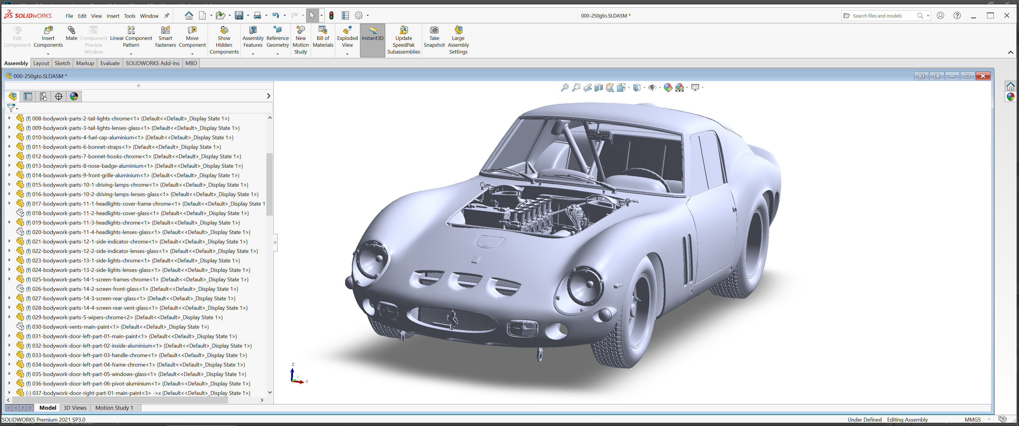 Ferrari 250 GTO - Car Kit - Base Kit 3D print model_52