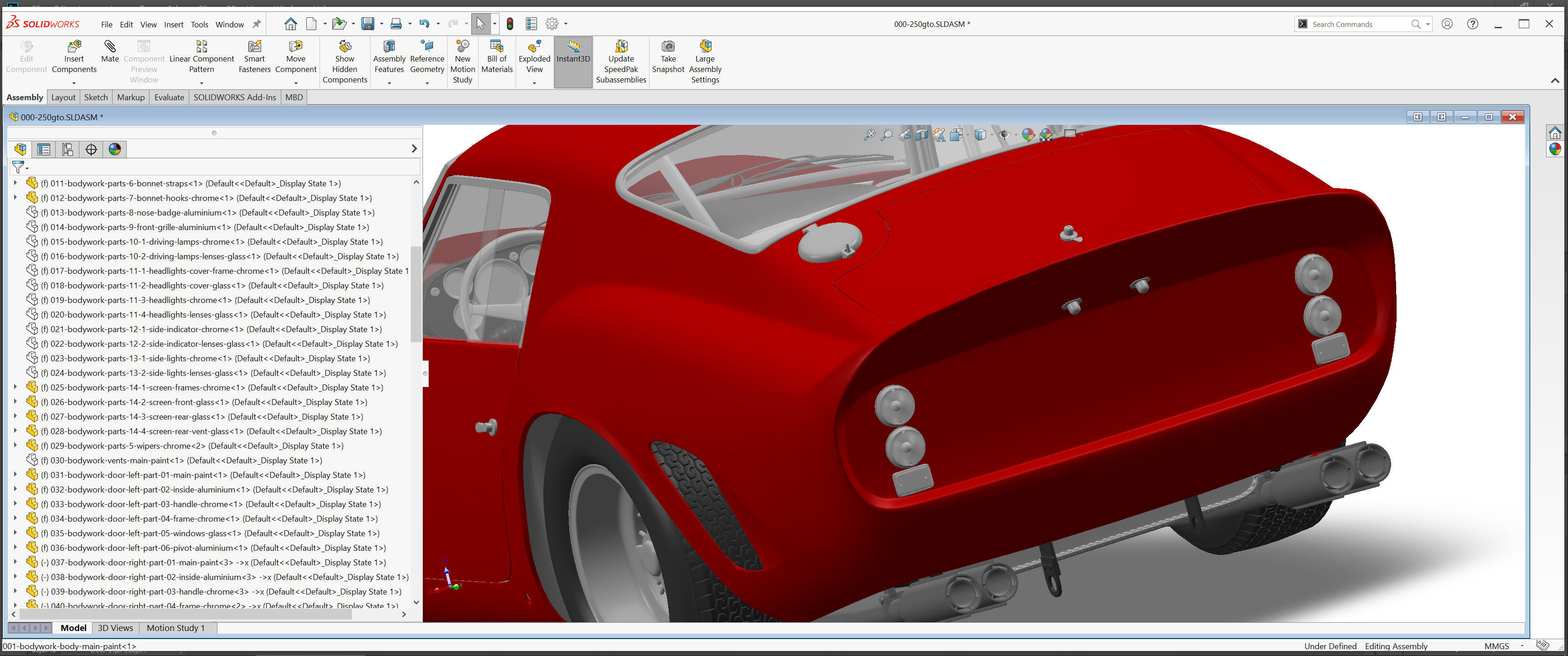 Ferrari 250 GTO - Car Kit - Base Kit 3D print model_14