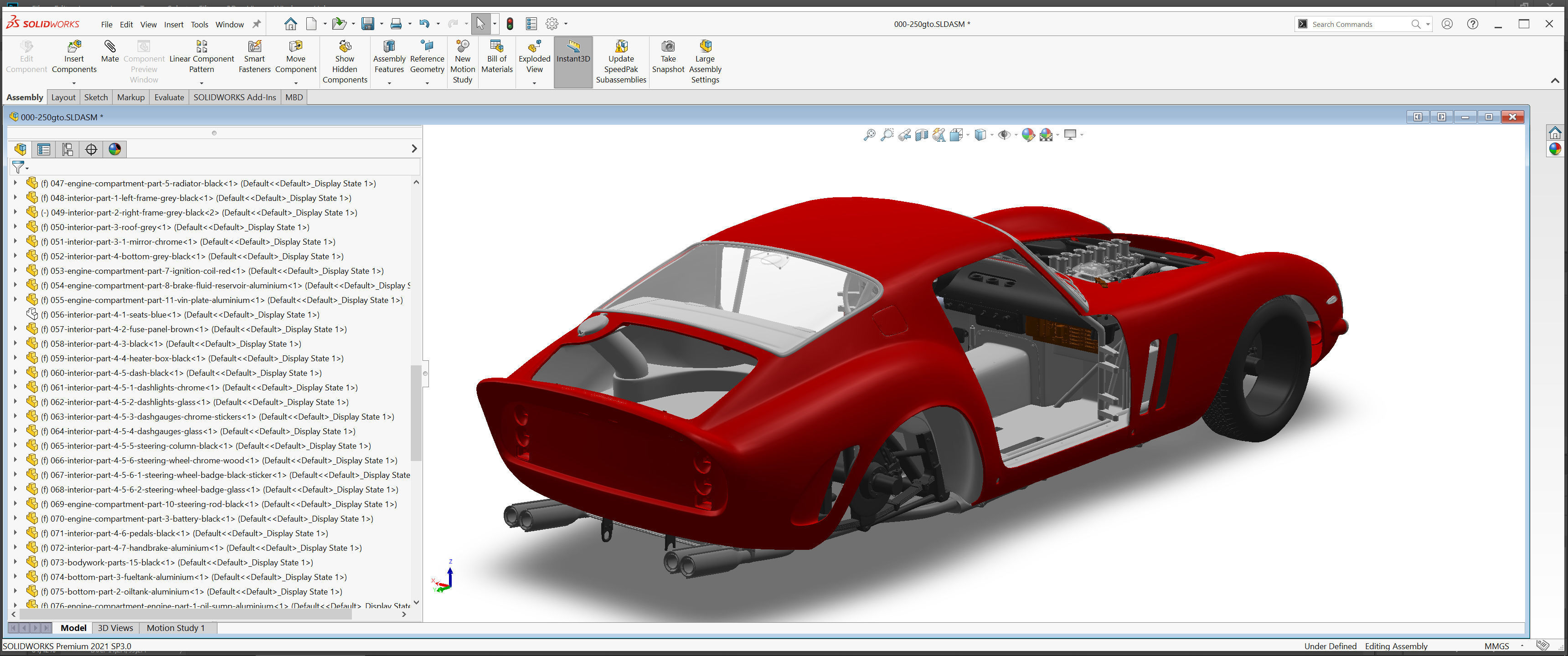 Ferrari 250 GTO - Car Kit - Base Kit 3D print model_40
