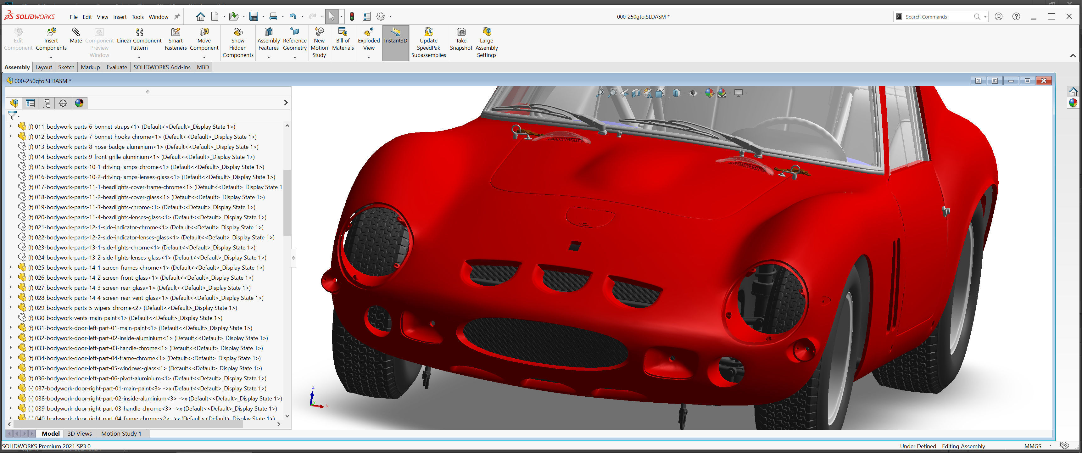 Ferrari 250 GTO - Car Kit - Base Kit 3D print model_13