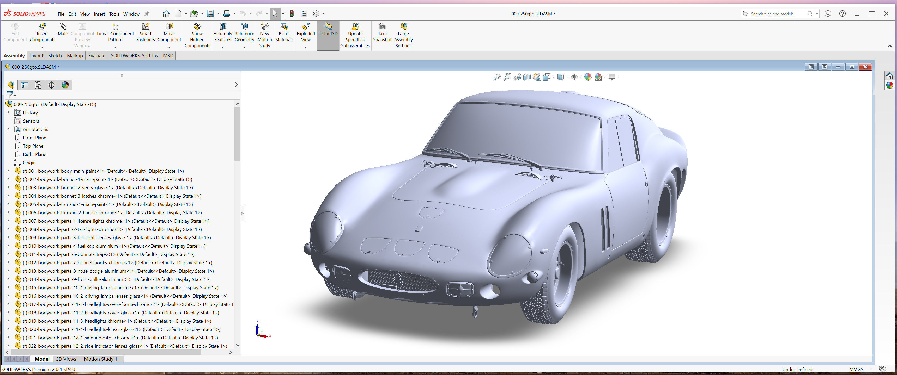 Ferrari 250 GTO - Car Kit - Base Kit 3D print model_51