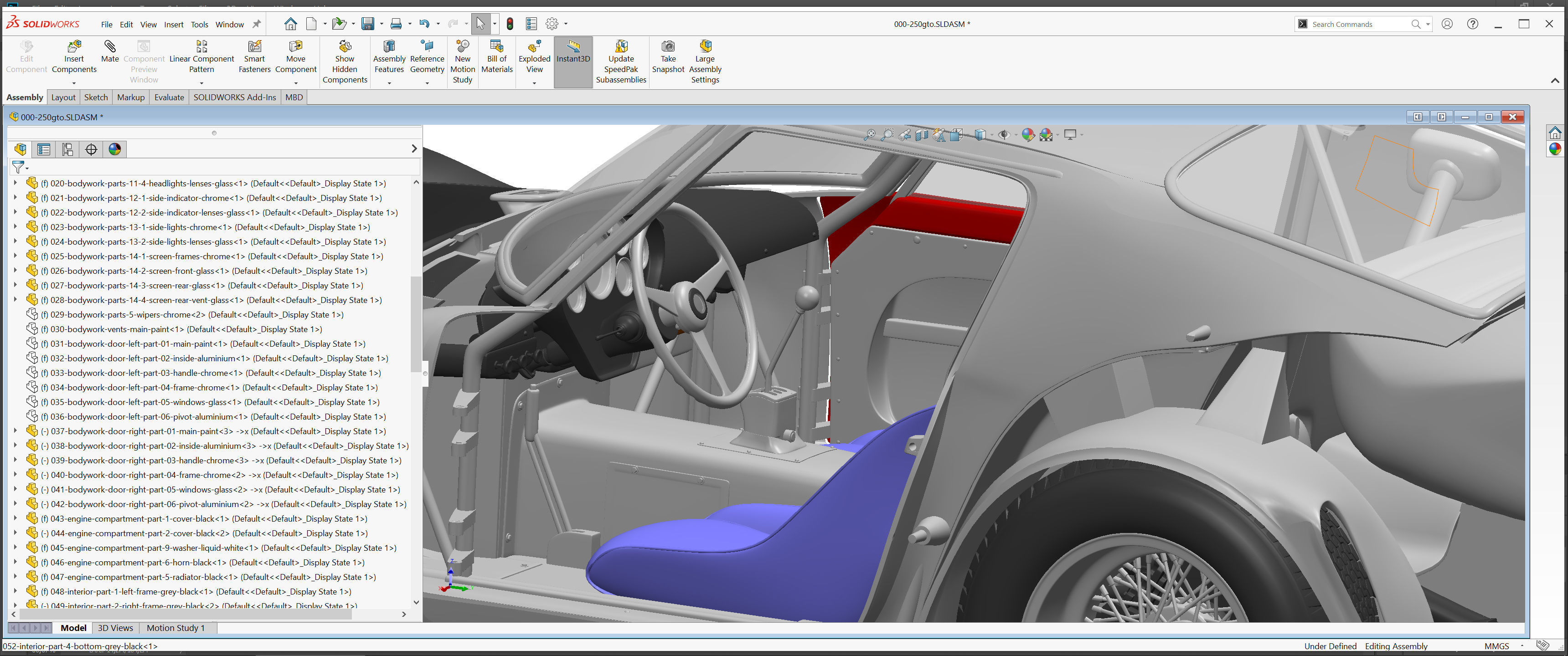 Ferrari 250 GTO - Car Kit - Base Kit 3D print model_24