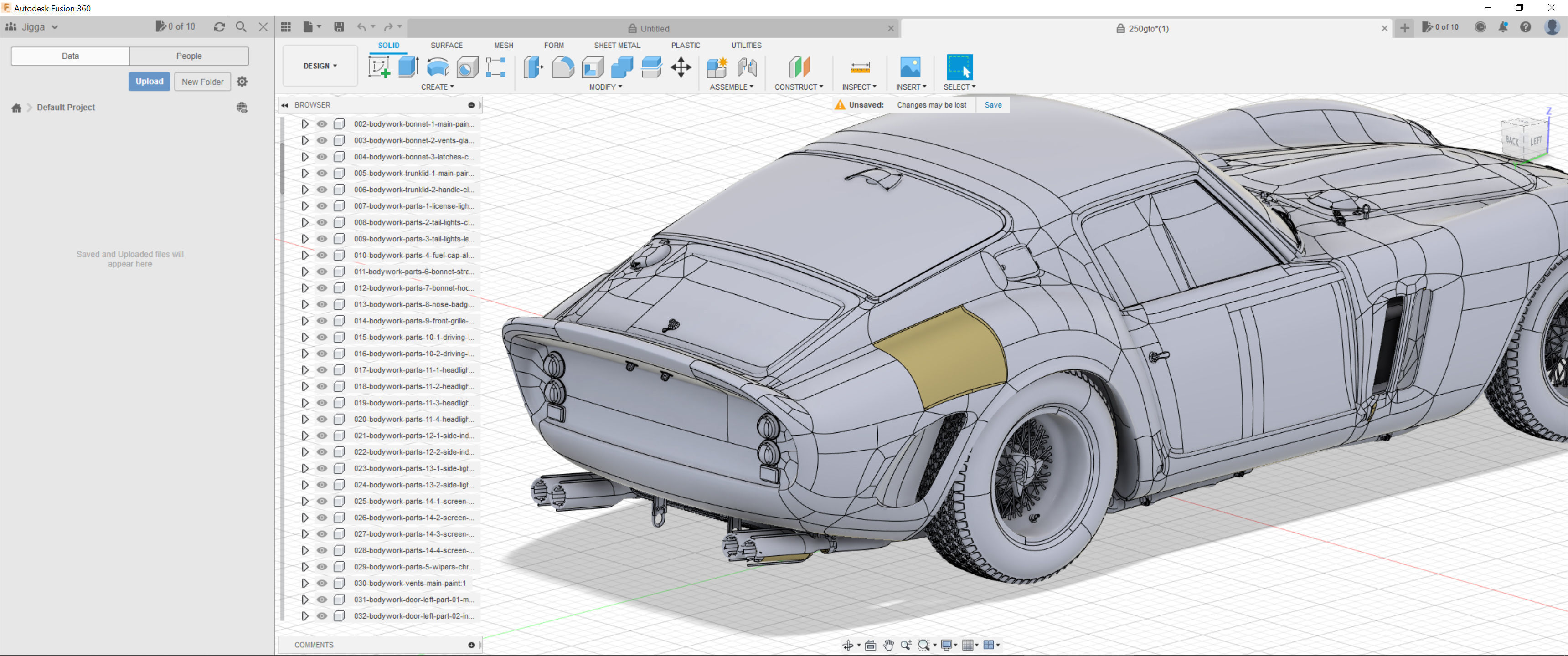 Ferrari 250 GTO - Car Kit - Base Kit 3D print model_46