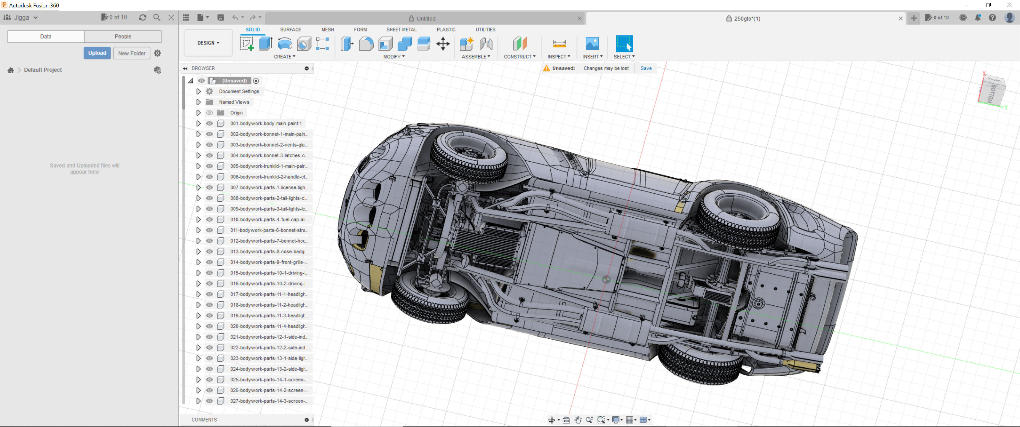 Ferrari 250 GTO - Car Kit - Base Kit 3D print model_45