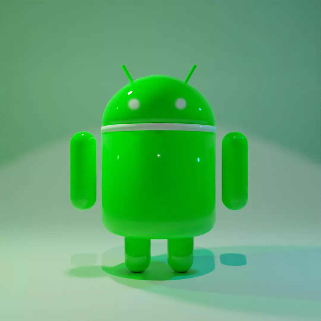 Android minifigure 3D model  Low-poly 3D model_0