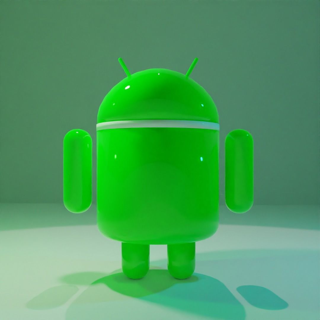 Android minifigure 3D model  Low-poly 3D model_1