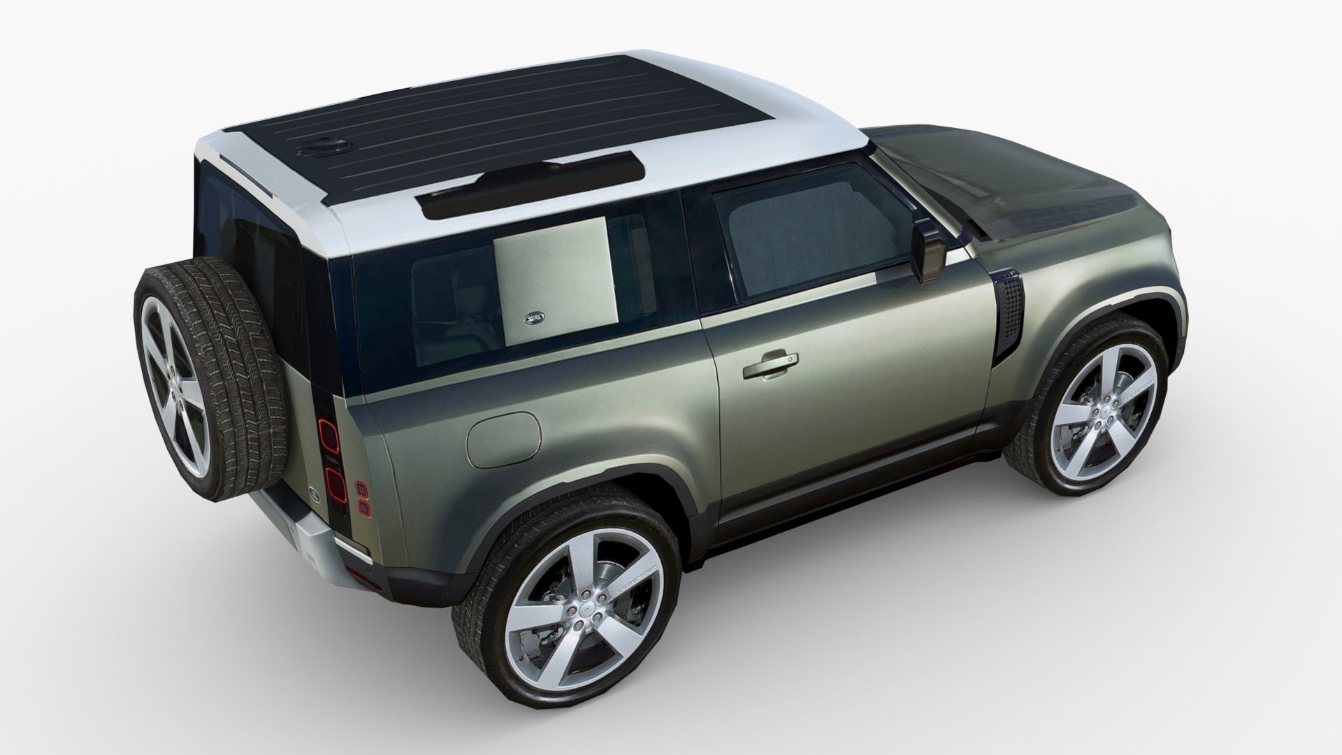 Land Rover Defender 90 2020 Low-poly 3D model_5