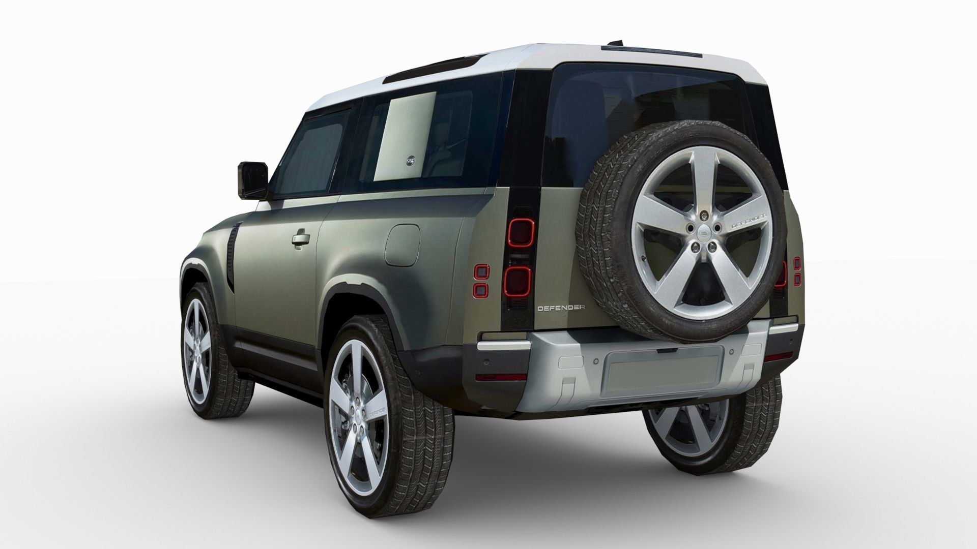Land Rover Defender 90 2020 Low-poly 3D model_4