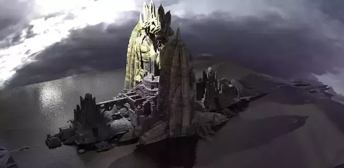 Hidden Atlantis Entrance to City 3 3D model