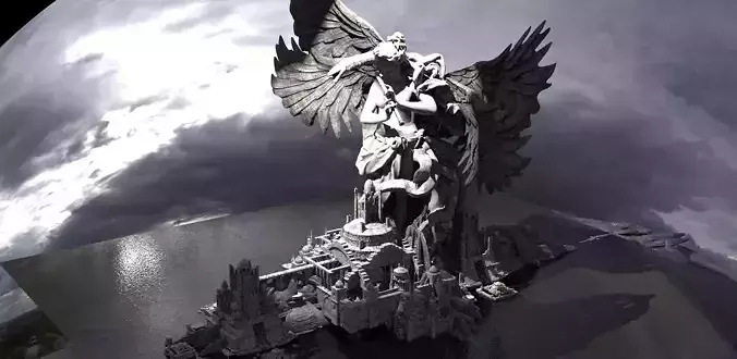 Fallen Angel Outpost of Heaven 3D model