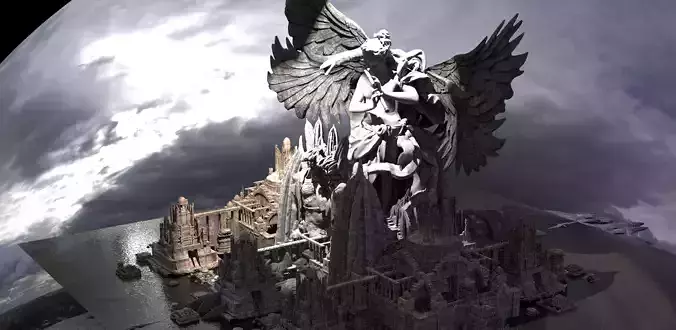 Fallen Angel Serpents Entrance