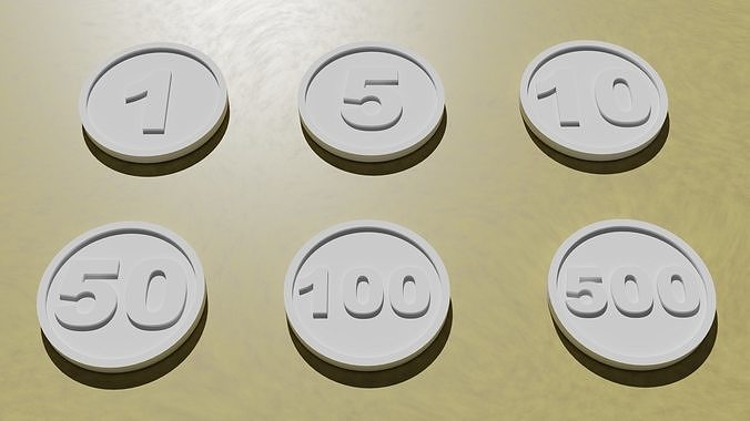 Poker Chips 3D print model