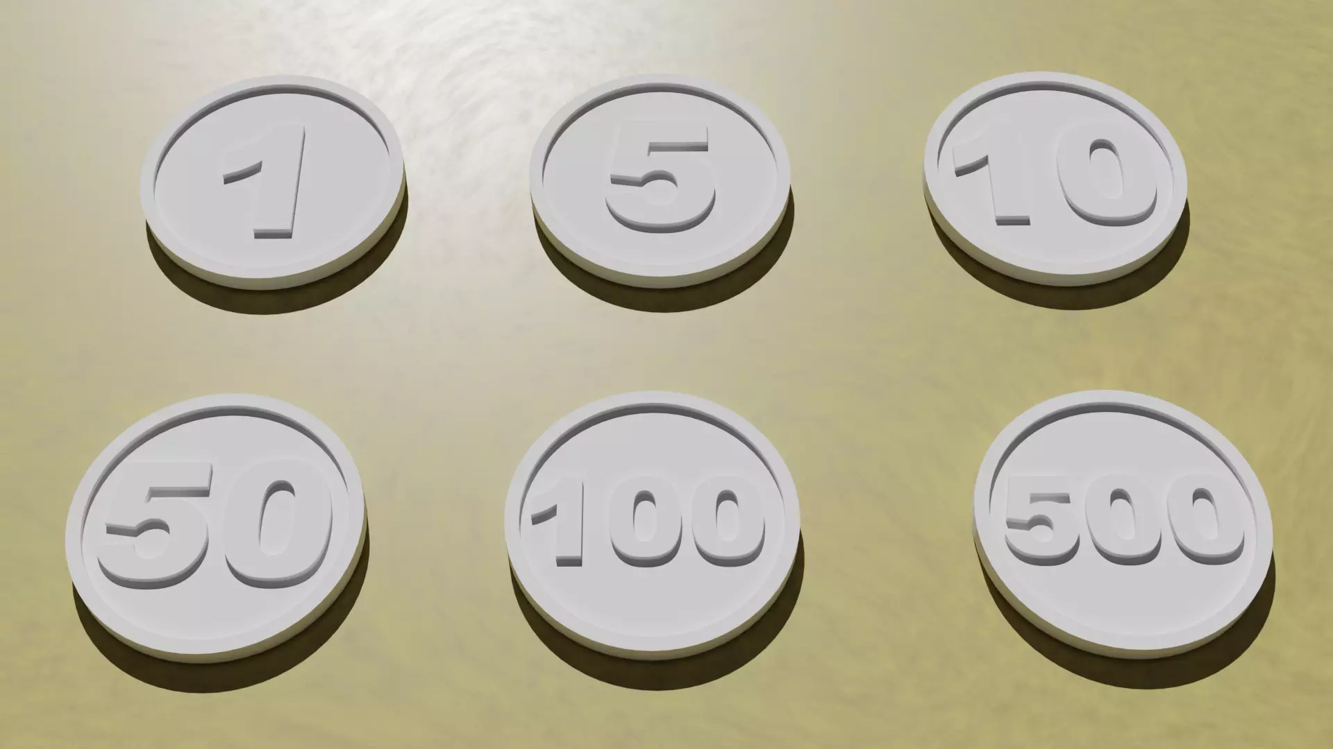 Poker Chips 3D print model_0