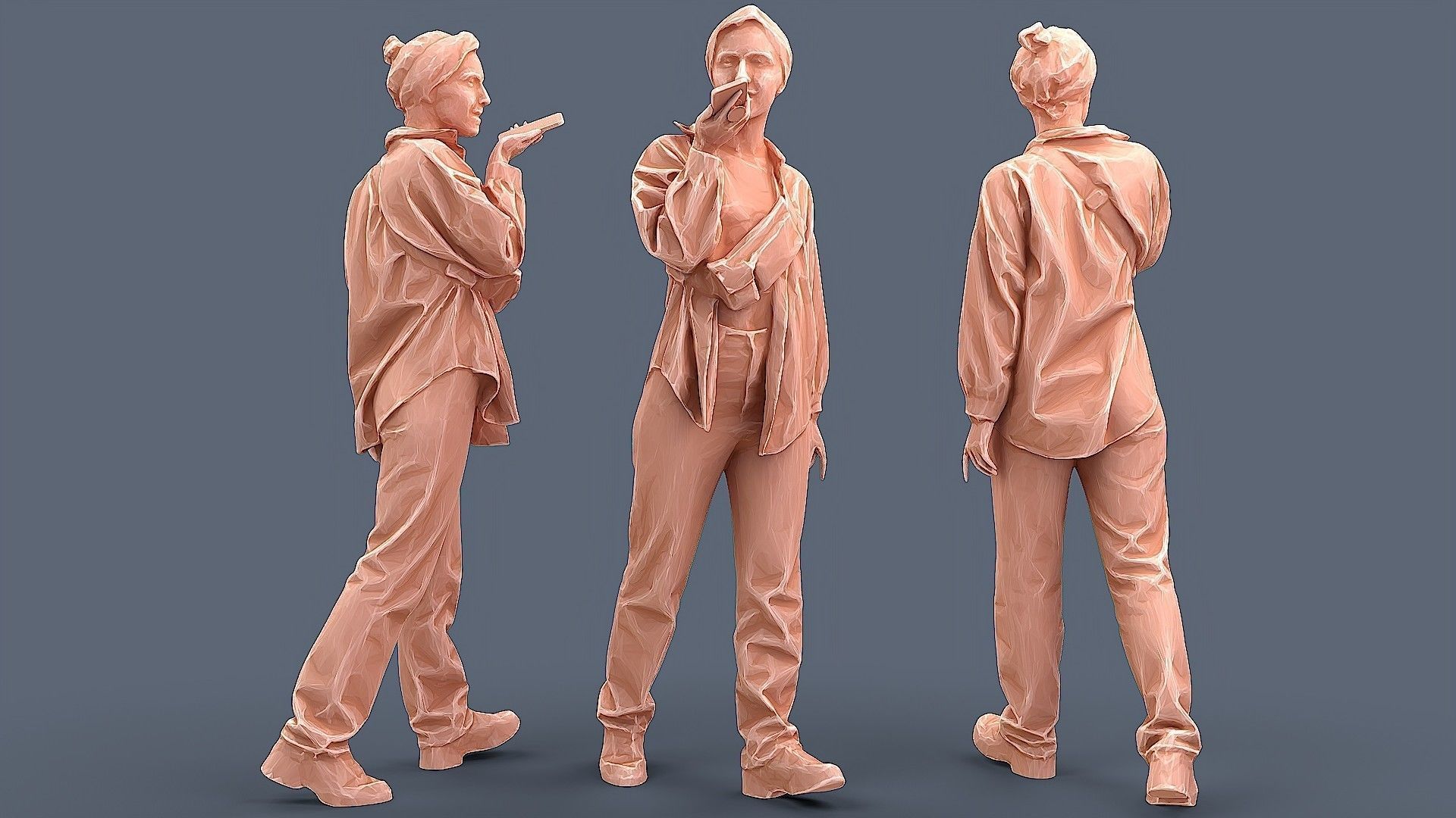 Just Idle Chit-Chatting 3D model_2