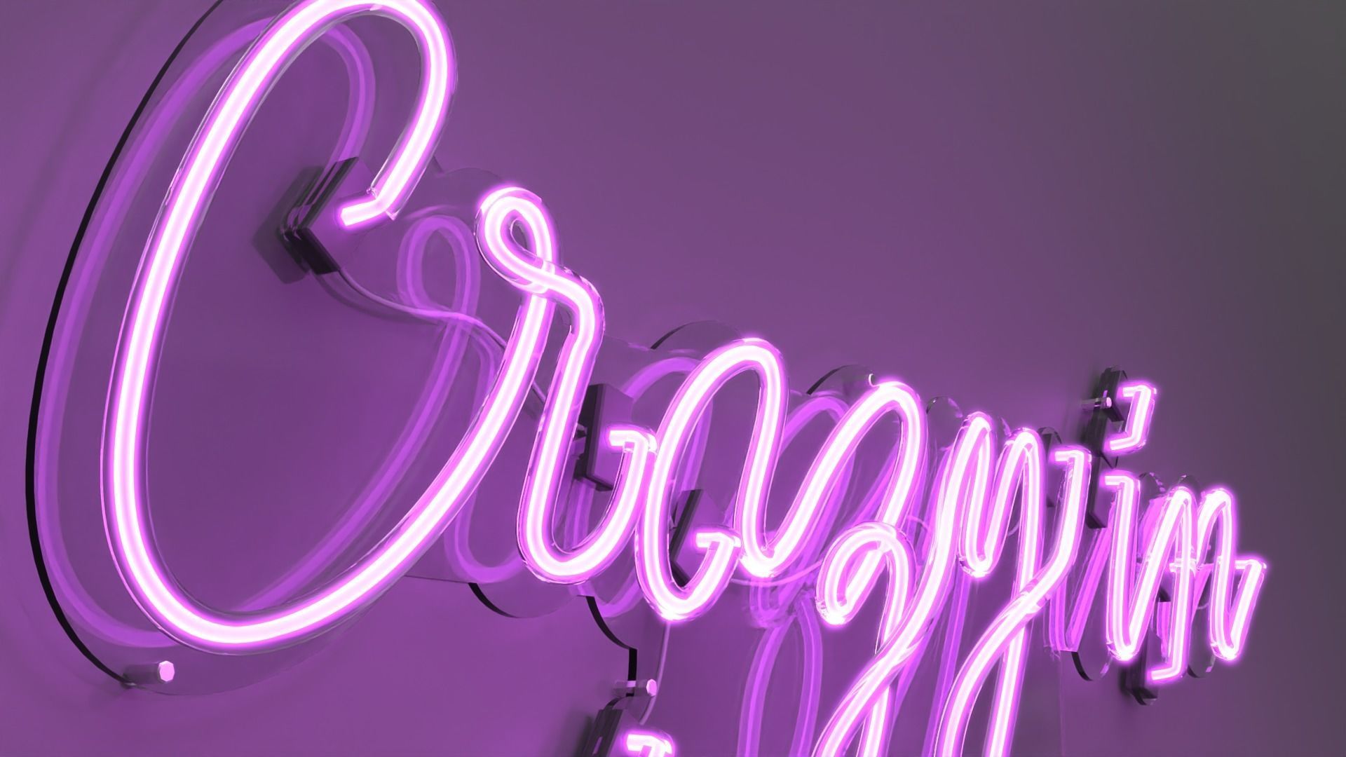 Crazy in Love - Neon Sign 3D model_1