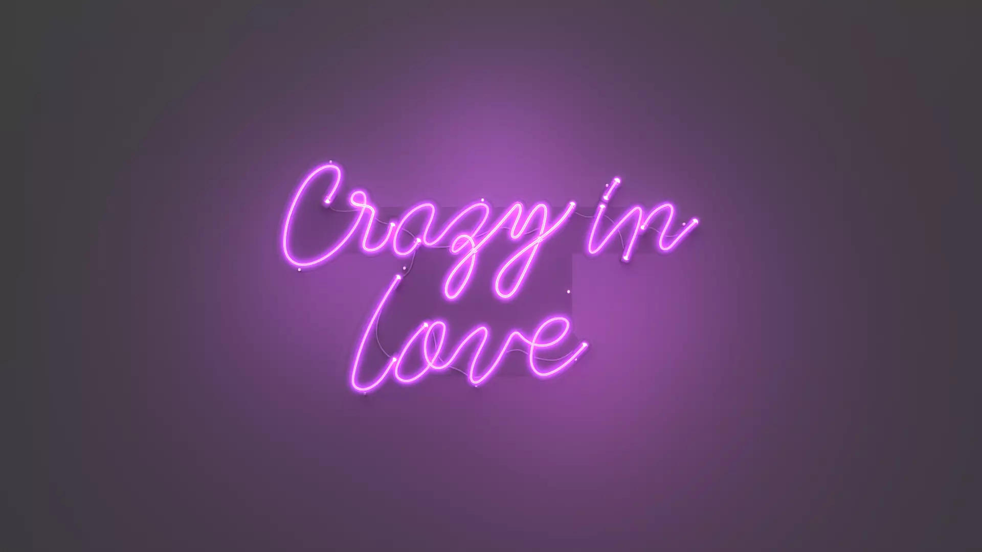 Crazy in Love - Neon Sign 3D model_0