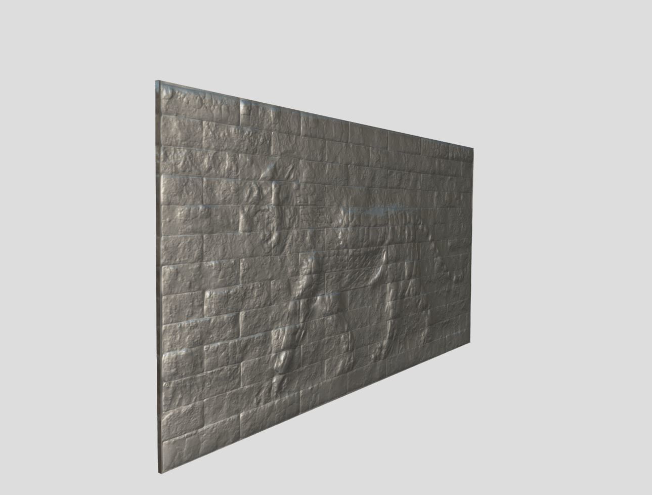 Babylonian lion-relief- Ishtar Gate Low-poly 3D model_8