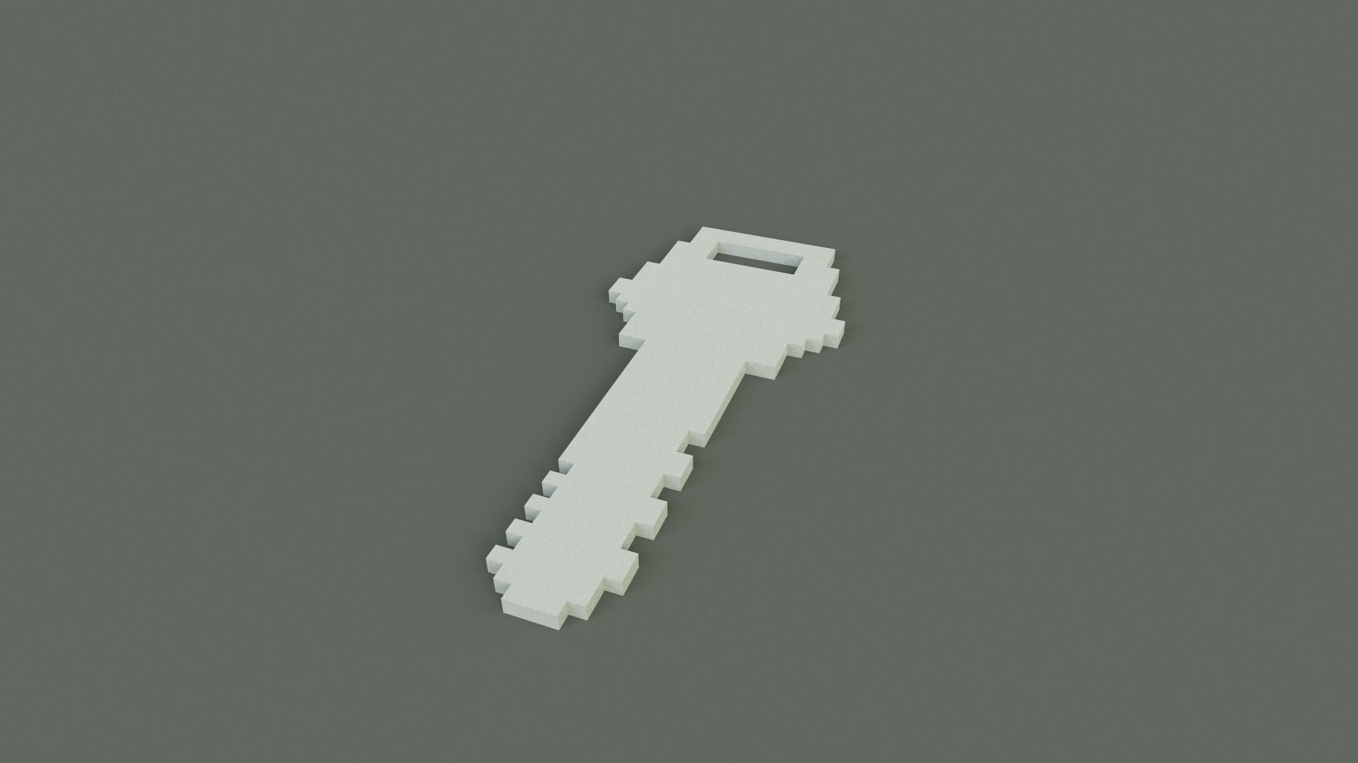 Voxel Key Low-poly 3D model_18