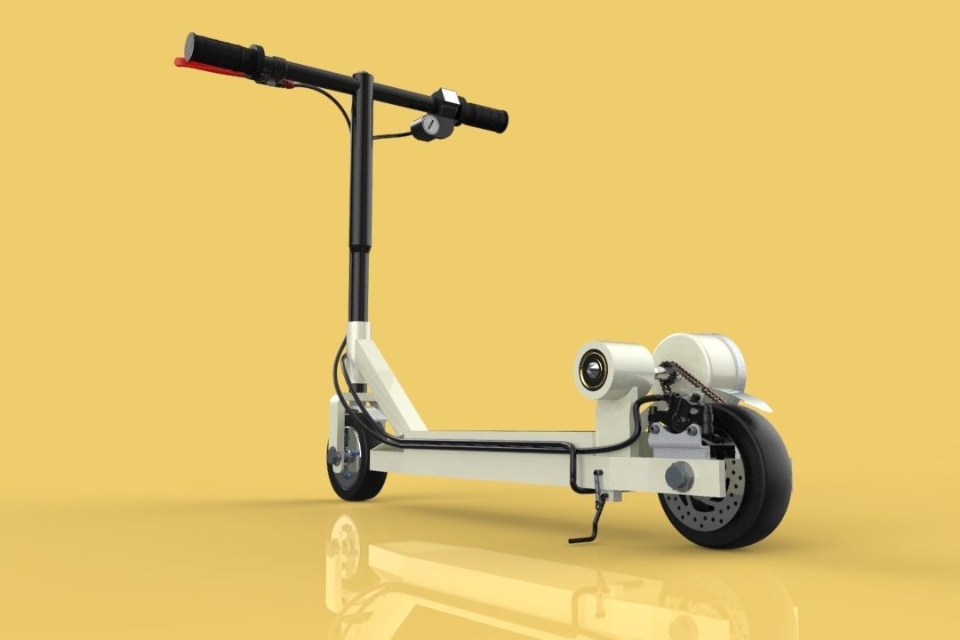 KICK SCOOTER ELECTRIC BIKE AUTOPED OTOPED 3D model_6
