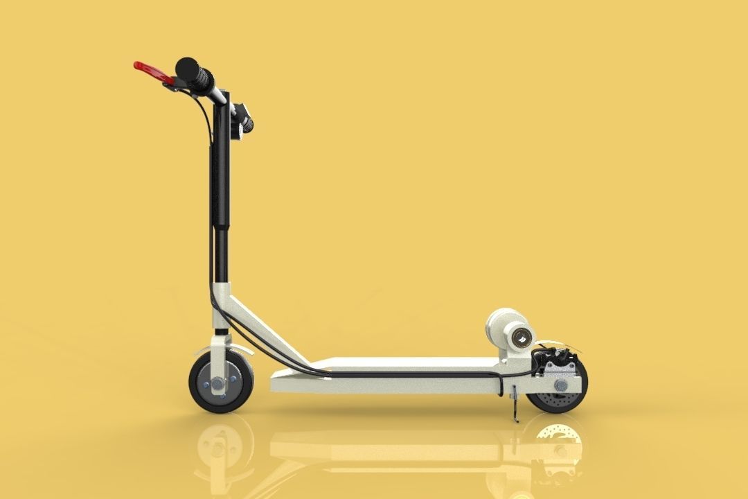 KICK SCOOTER ELECTRIC BIKE AUTOPED OTOPED 3D model_1