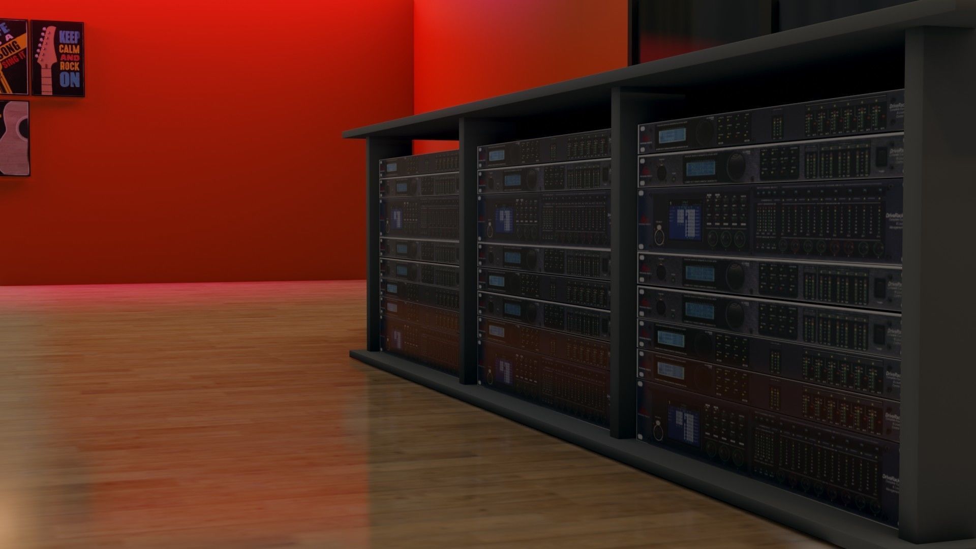 Recording Studio - Low Poly - Game Ready - PBR Low-poly 3D model_10