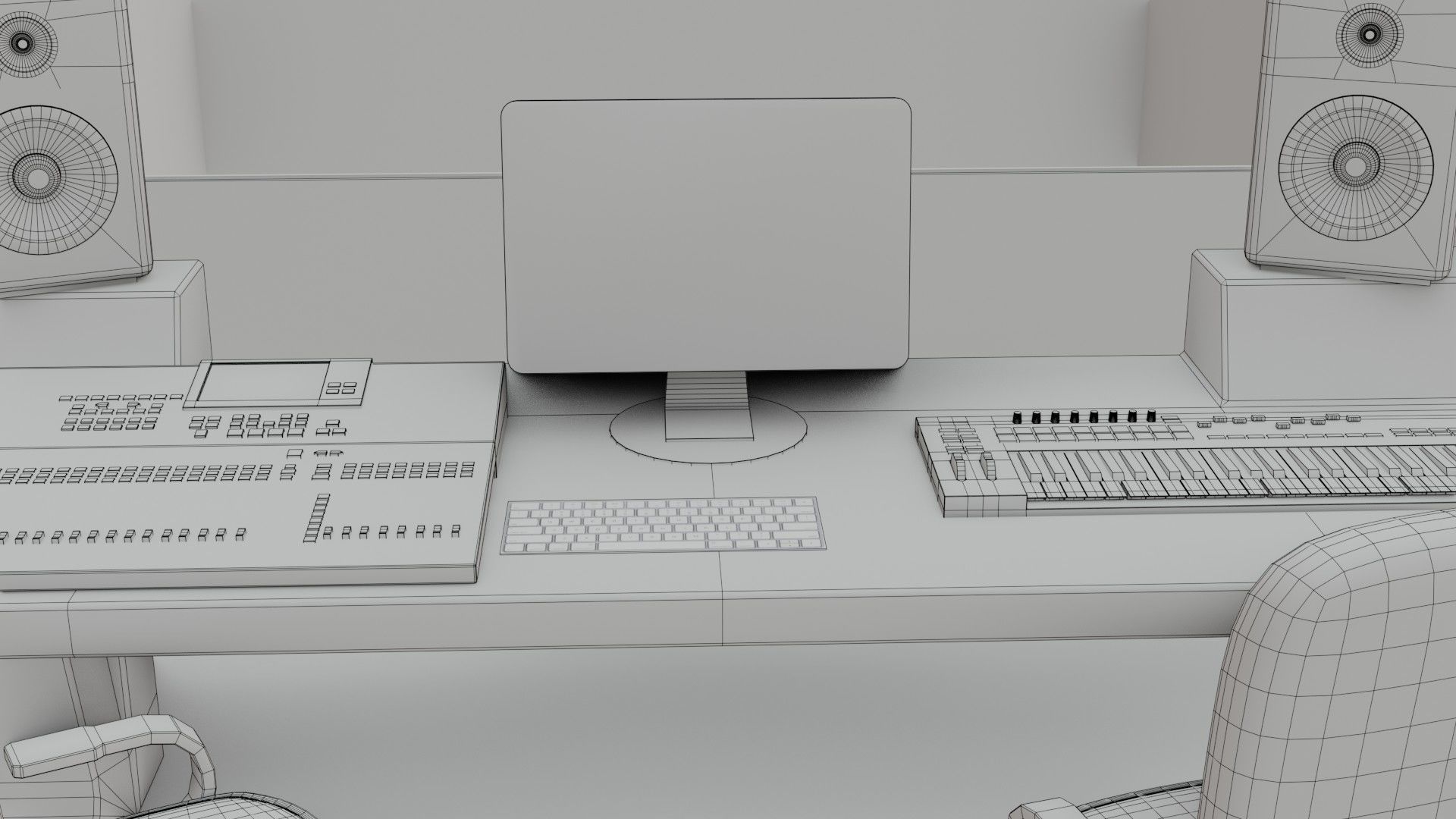 Recording Studio - Low Poly - Game Ready - PBR Low-poly 3D model_17