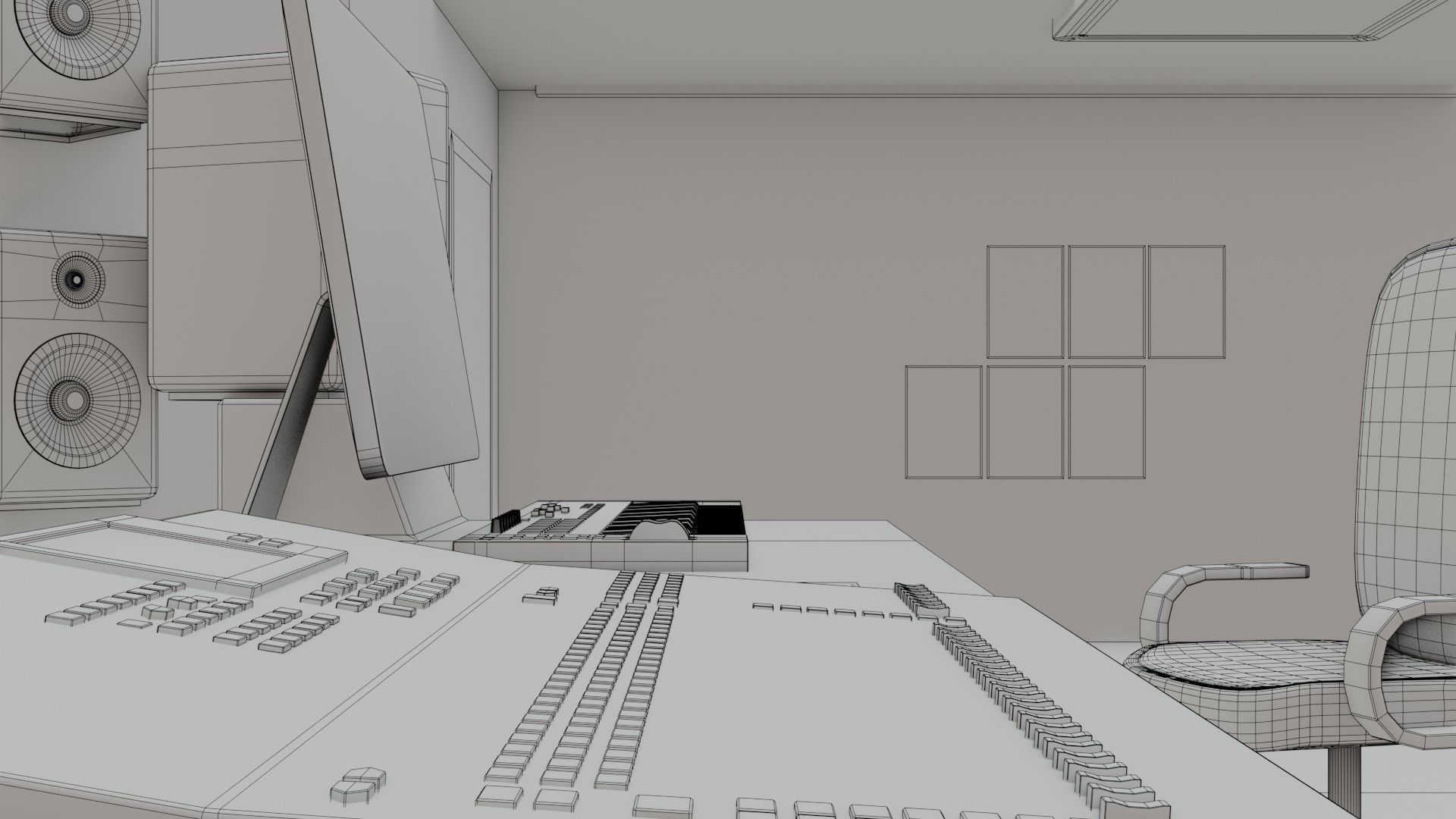 Recording Studio - Low Poly - Game Ready - PBR Low-poly 3D model_28