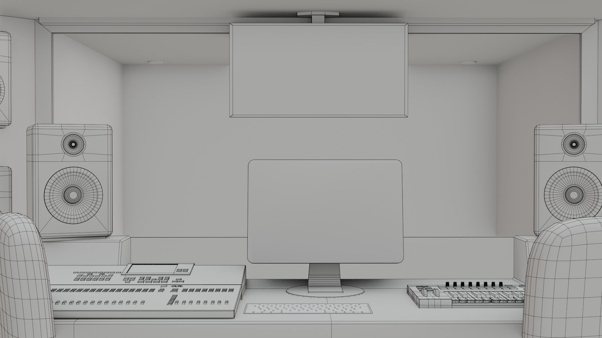 Recording Studio - Low Poly - Game Ready - PBR Low-poly 3D model_18