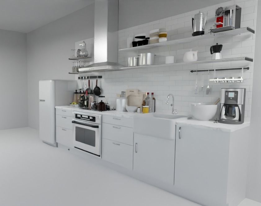 Kitchen Models 3D model_2
