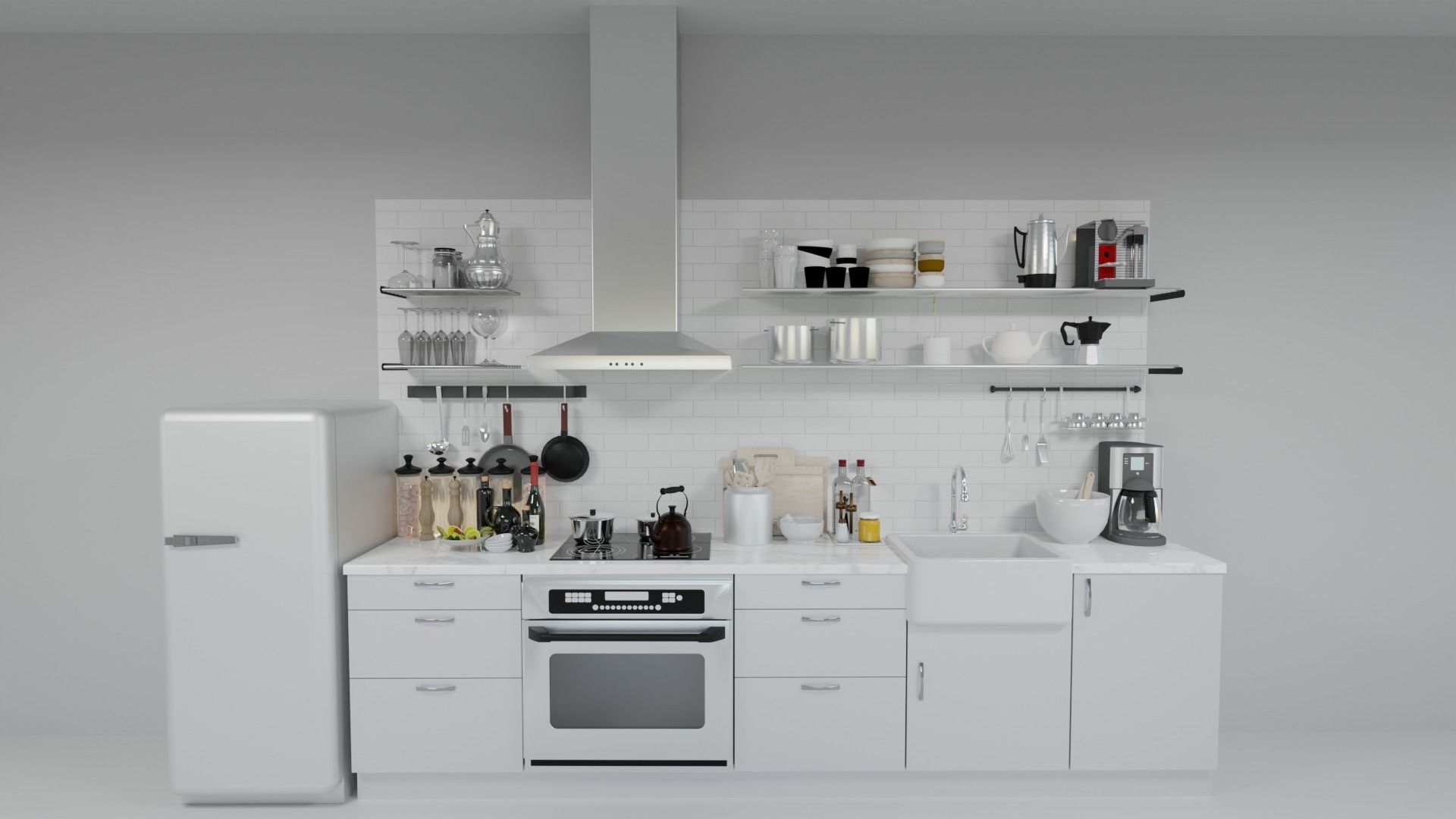 Kitchen Models 3D model_1