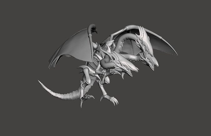 Blue Eyes Ultimate Dragon 3D Model 3D print model