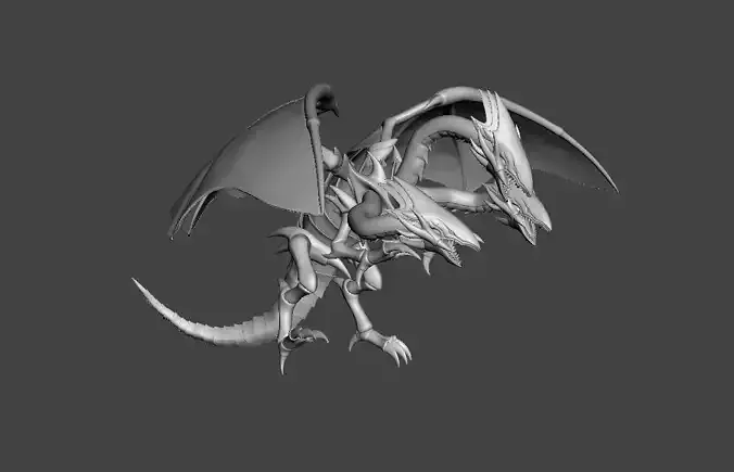 Blue Eyes Ultimate Dragon 3D Model 3D print model