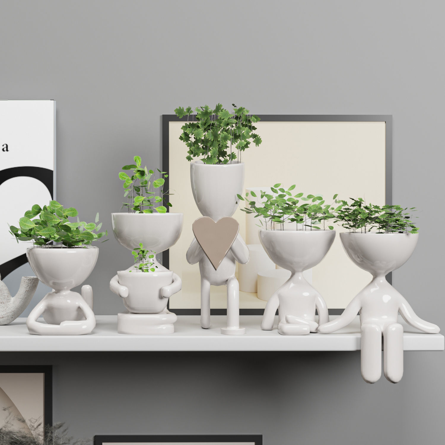 Decorative Set01 3D model_3