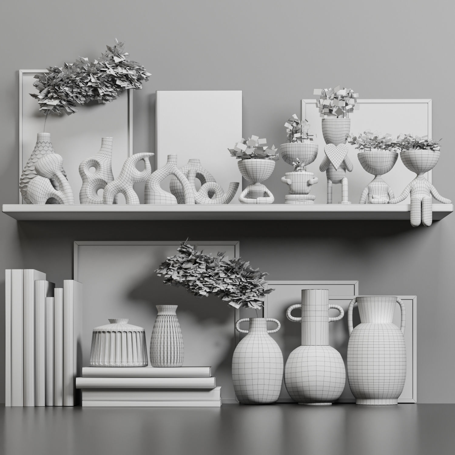 Decorative Set01 3D model_4