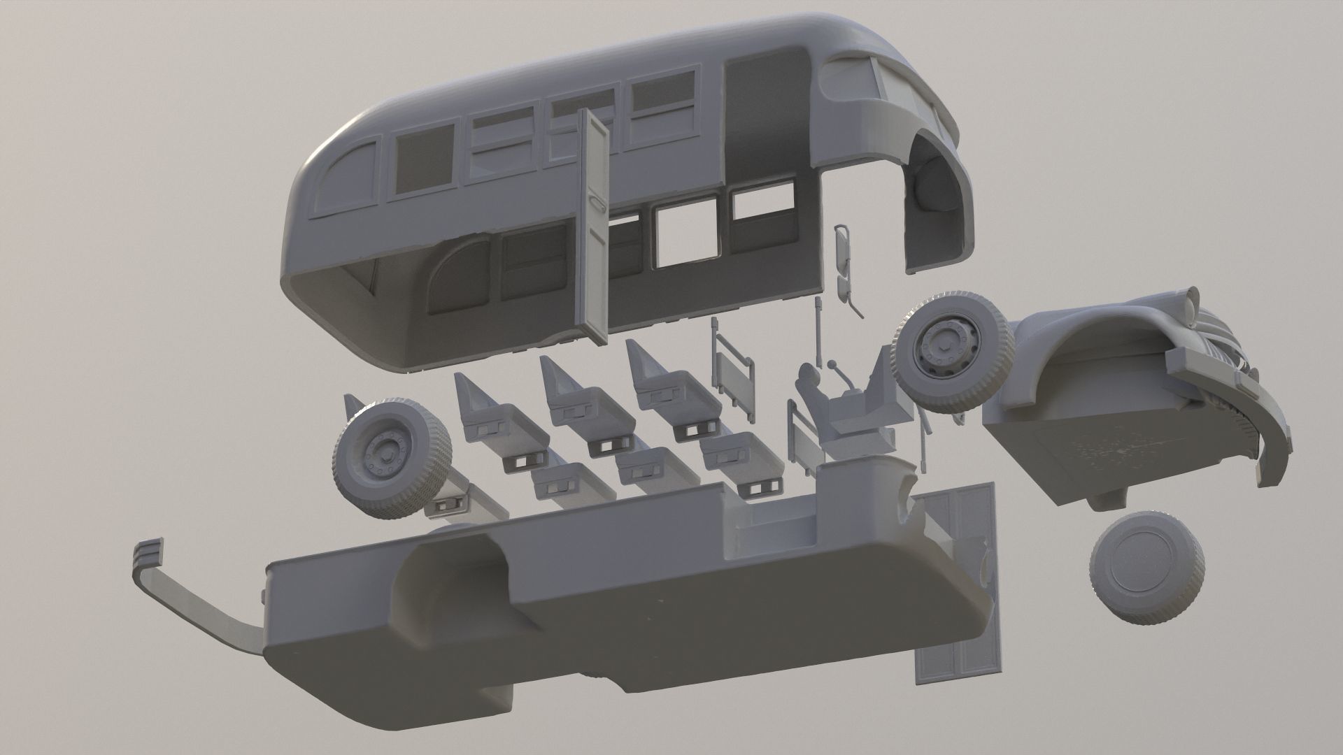 Colectivo Chevrolet modelo 1946 Printable Free 3D print model_6