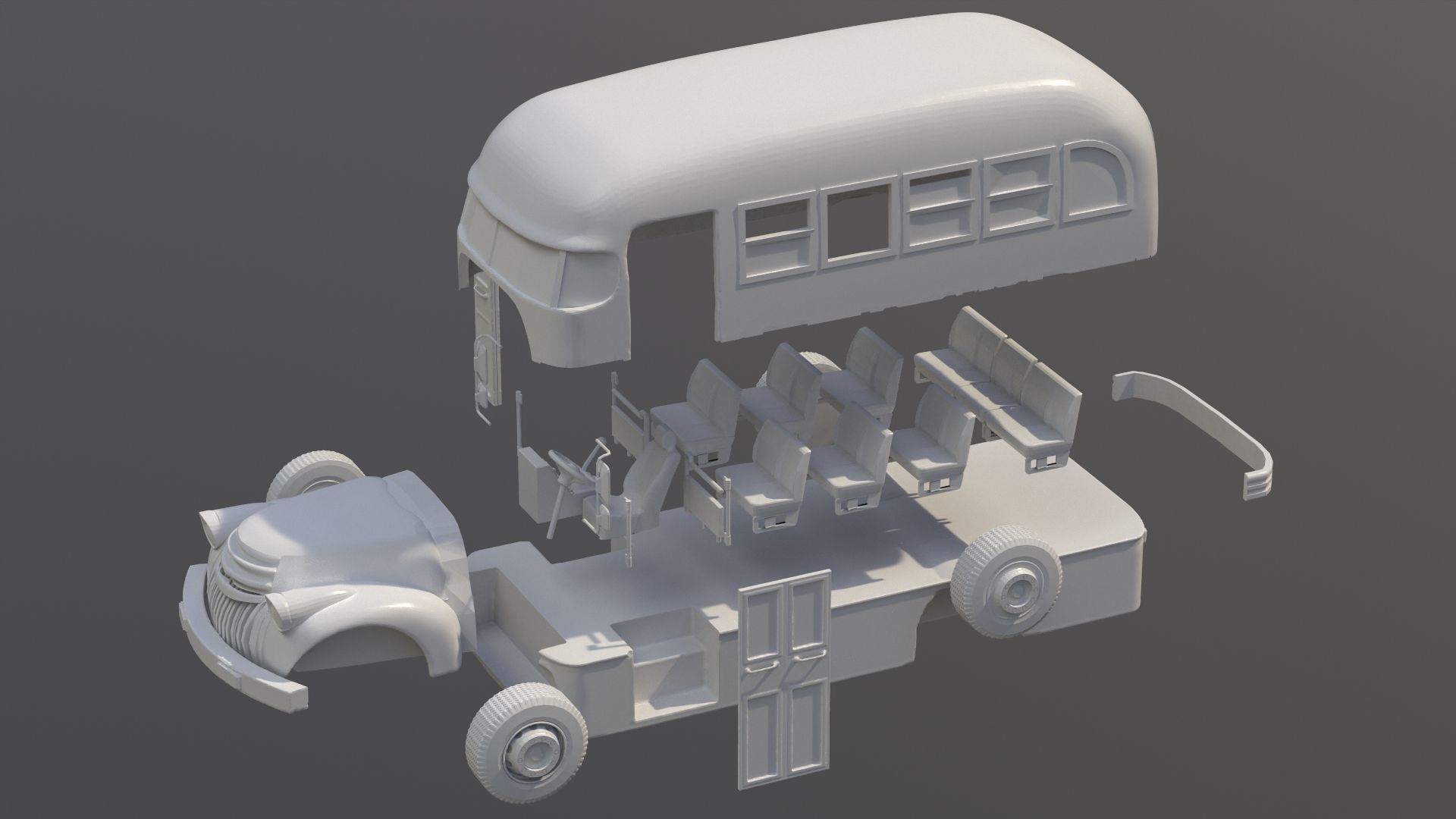 Colectivo Chevrolet modelo 1946 Printable Free 3D print model_7