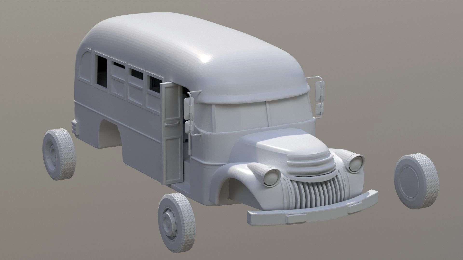 Colectivo Chevrolet modelo 1946 Printable Free 3D print model_9